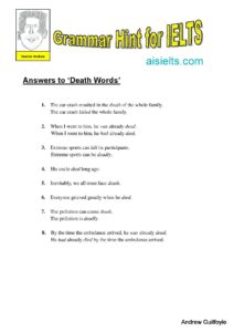 Answers to Grammar Hint 18