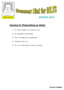 Answers to Grammar Hint 19