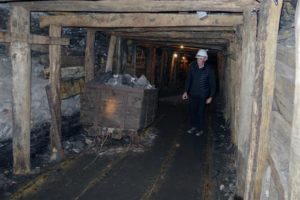 7. Inside a coal mine